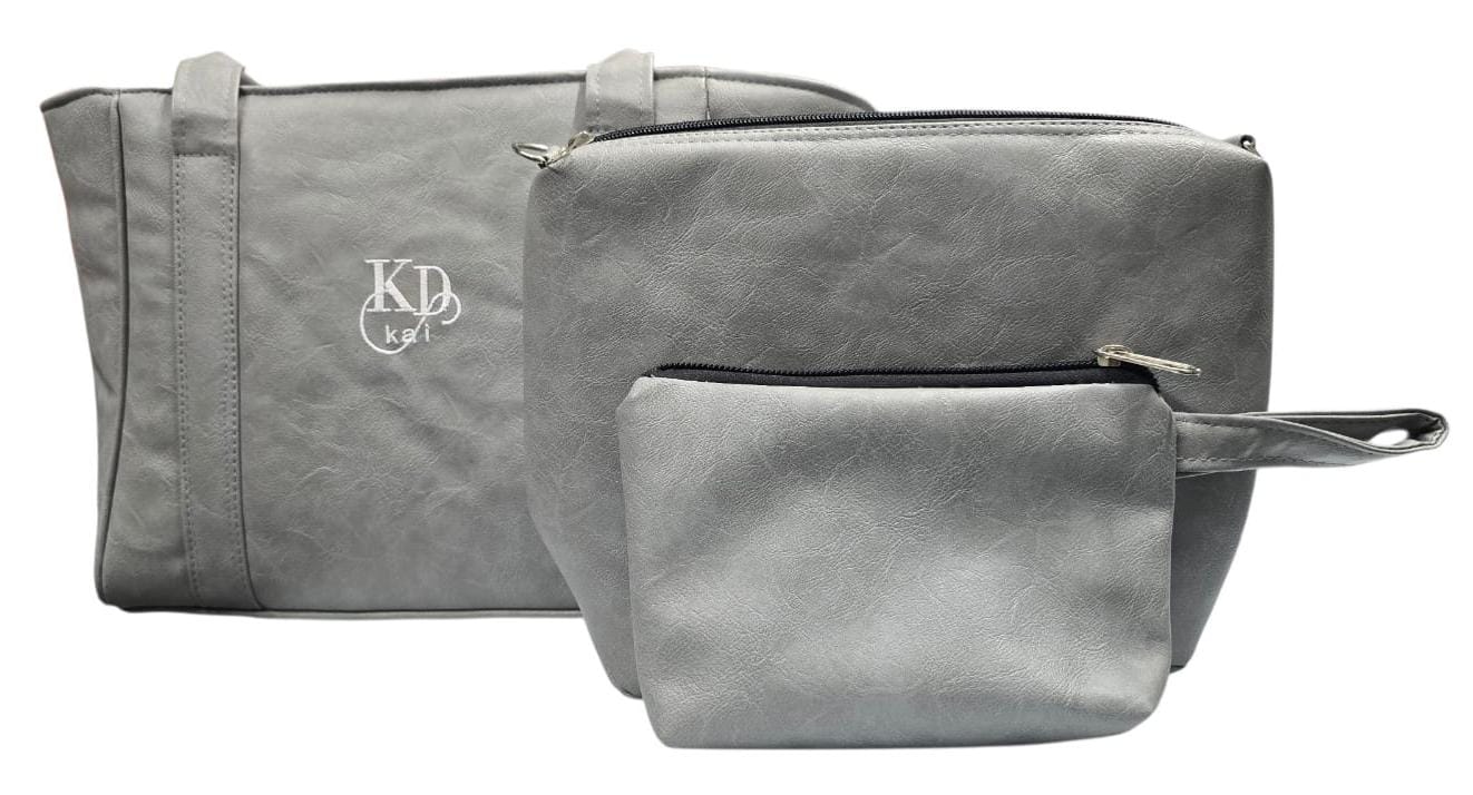 3-in-1 Malkia Hand Bag in Grey
