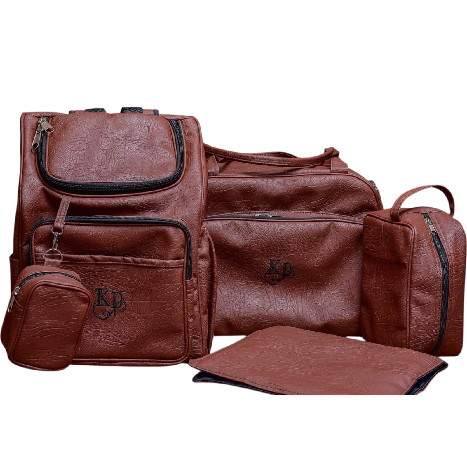 5-in-1 Shujaa Diaper Bag thumbnail, Brown