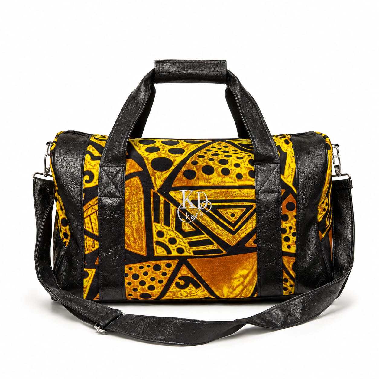 Kai Kitenge Travel Bag thumbnail, Golden Mustard